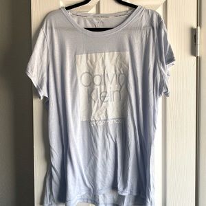 Calvin Klein performance wicking athletic tee baby blue size 3X